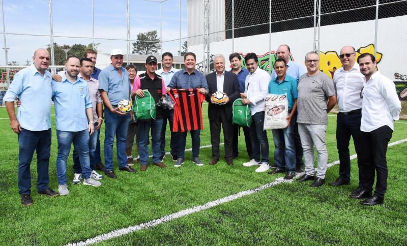 Vereadores prestigiam inauguração do Complexo Esportivo Bernardo Ribas Carli